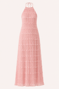 Tilda Pleated Halter Maxi Dress