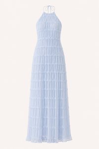 Tilda Pleated Halter Maxi Dress