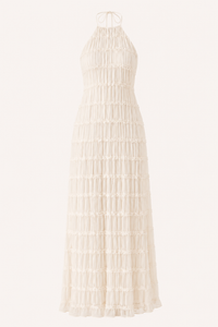 Tilda Pleated Halter Maxi Dress
