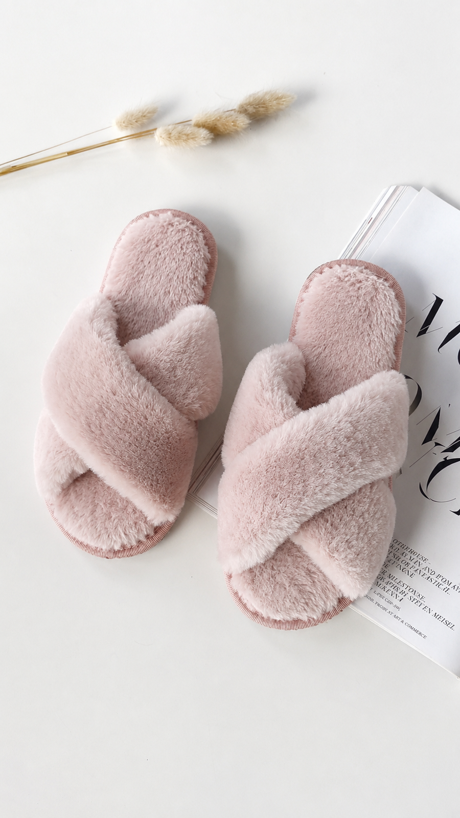Jeessy Faux Fur Slippers