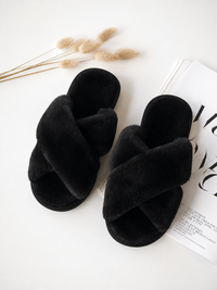 Jeessy Faux Fur Slippers