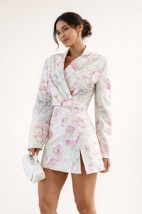 Ottilie Floral Blazer and Skirt Set