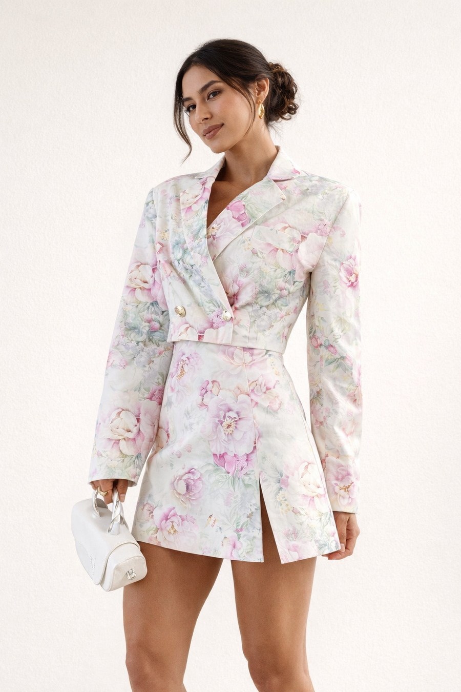 Ottilie Floral Blazer and Skirt Set