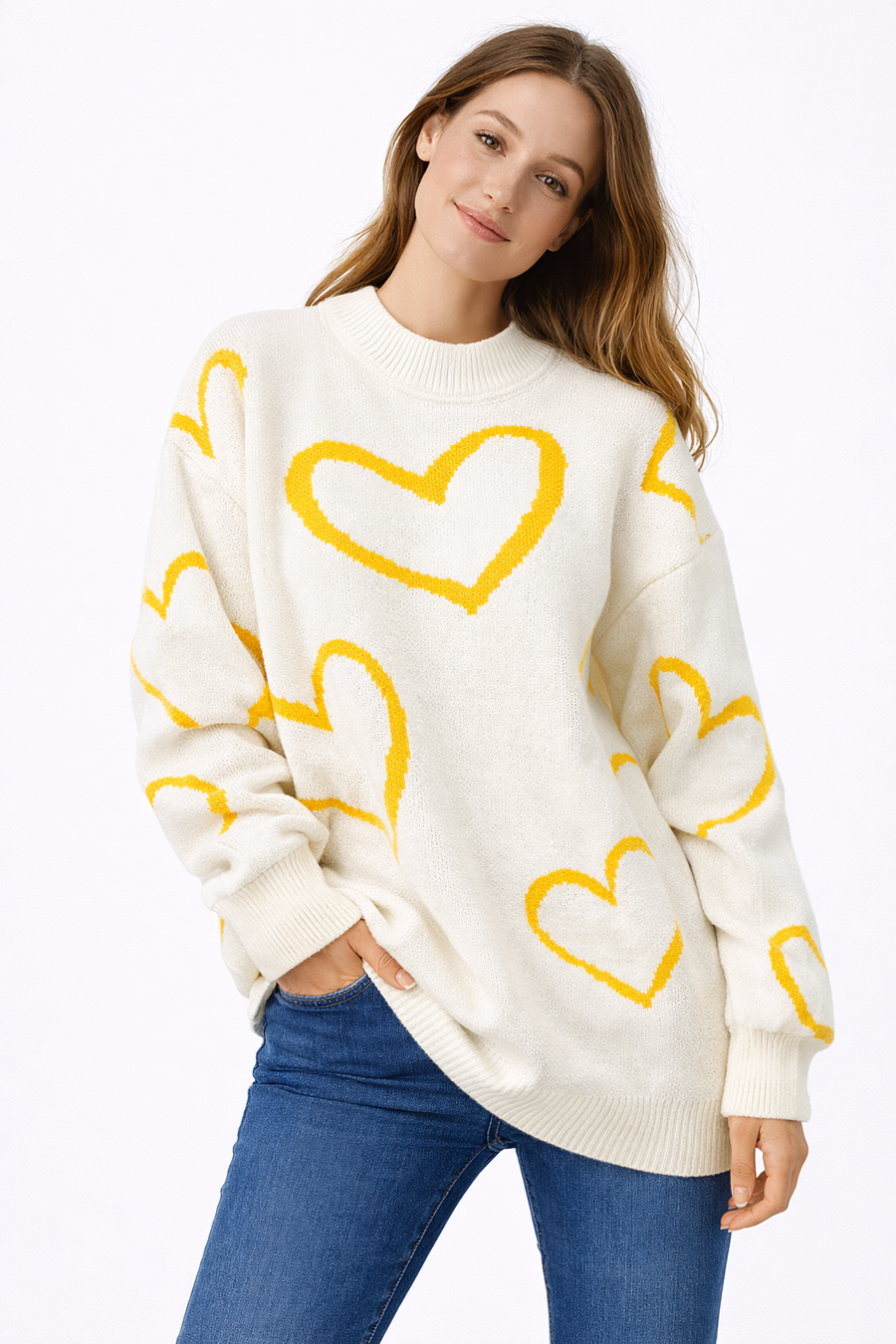 Karsvi Heart Knit Sweater