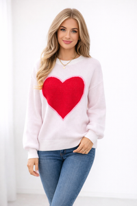 Rune Heart Crew Neck Sweater
