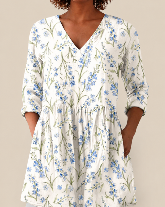 Henrietta – Long Blouse with Statement Pattern