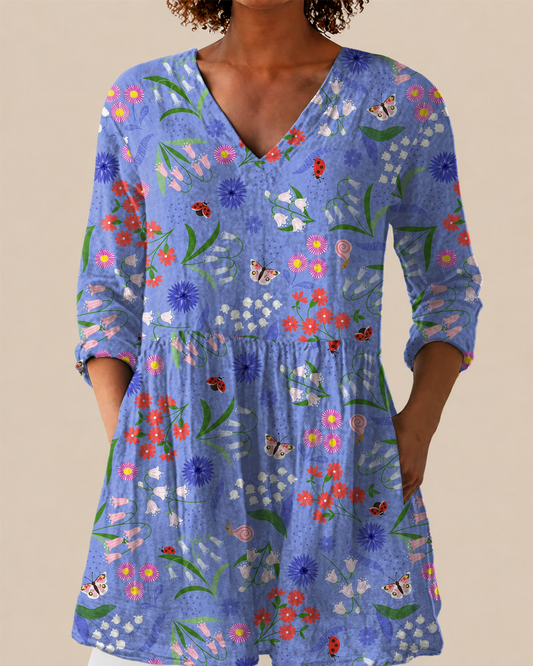 Donna – Long Blouse with Statement Pattern