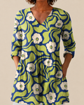Zosia – Long Blouse with Statement Pattern