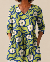 Zosia – Long Blouse with Statement Pattern