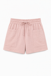Lanni Elastic-Waist Pocket Shorts