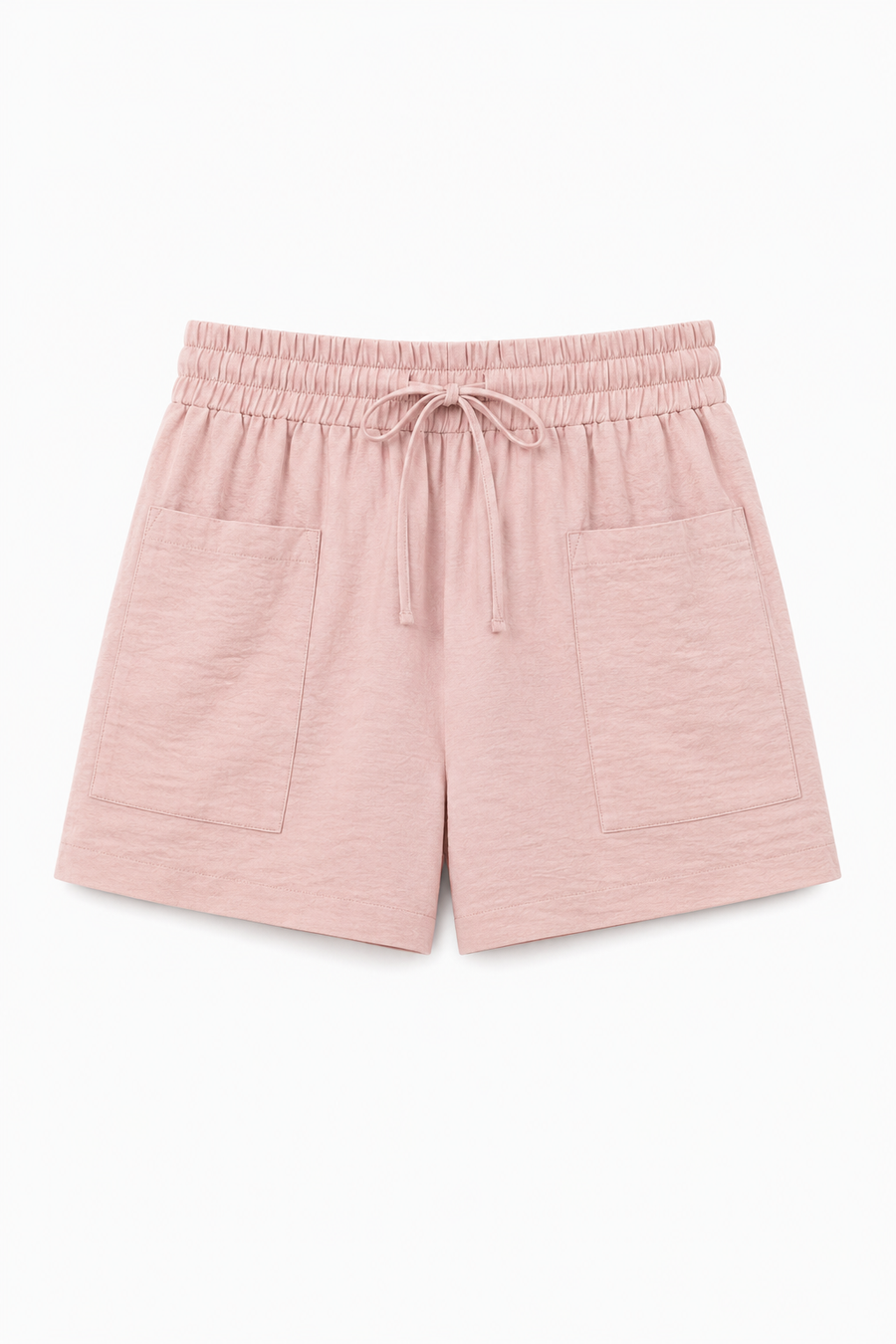 Lanni Elastic-Waist Pocket Shorts
