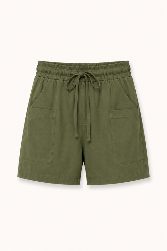 Lanni Elastic-Waist Shorts