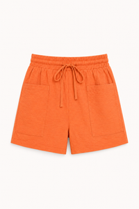 Lanni Elastic-Waist Pocket Shorts