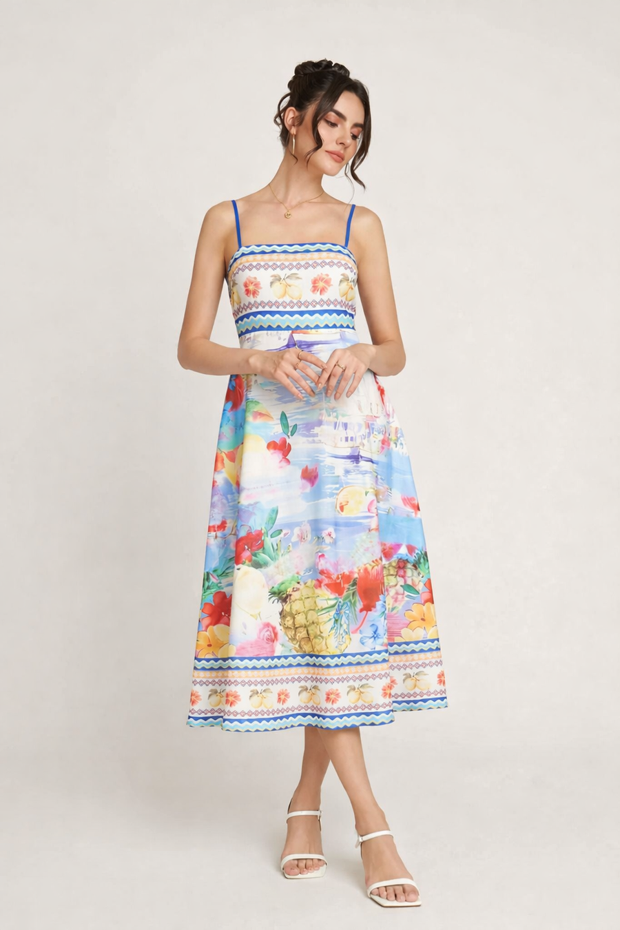 Mirela Floral Midi Dress