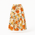 Amelise Printed Flared Midi Skirt