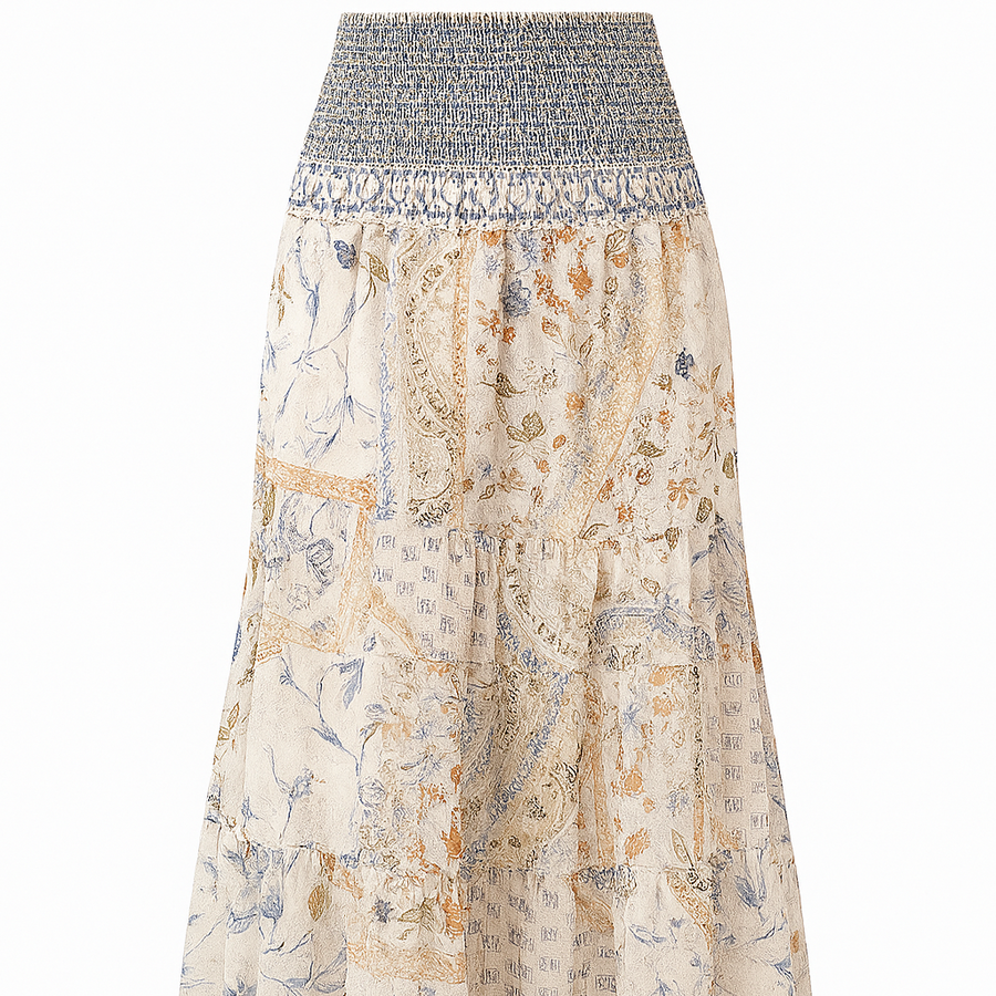Mireille Bohemian Floral Maxi Skirt