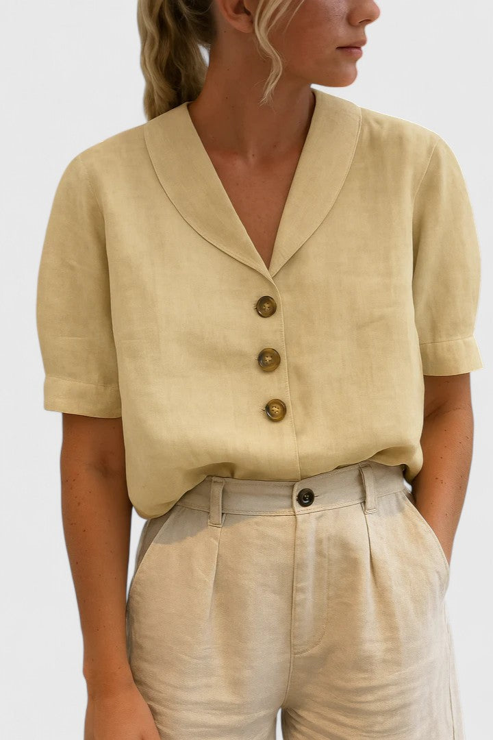 Charlie | Sophisticated Blouse Beige