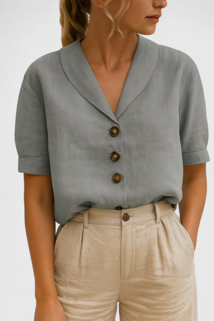 Charlie | Sophisticated Blouse Gray