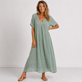 Toni - Flowing V-Neck Maxi Dress