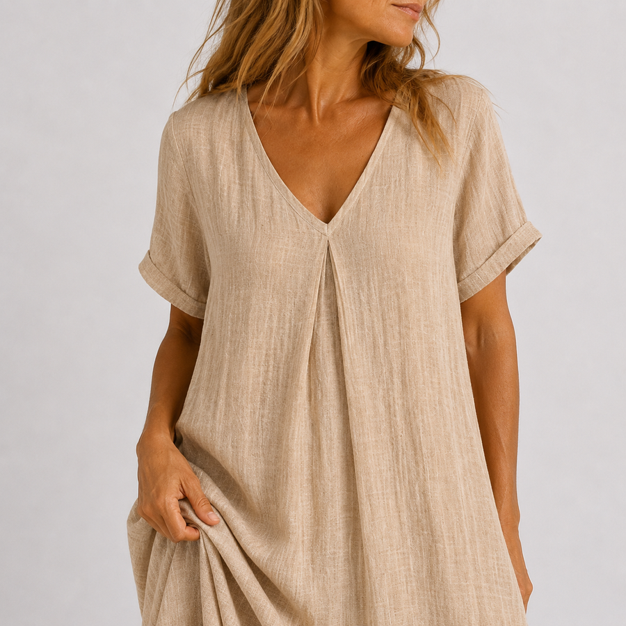 Toni - Flowing V-Neck Maxi Dress