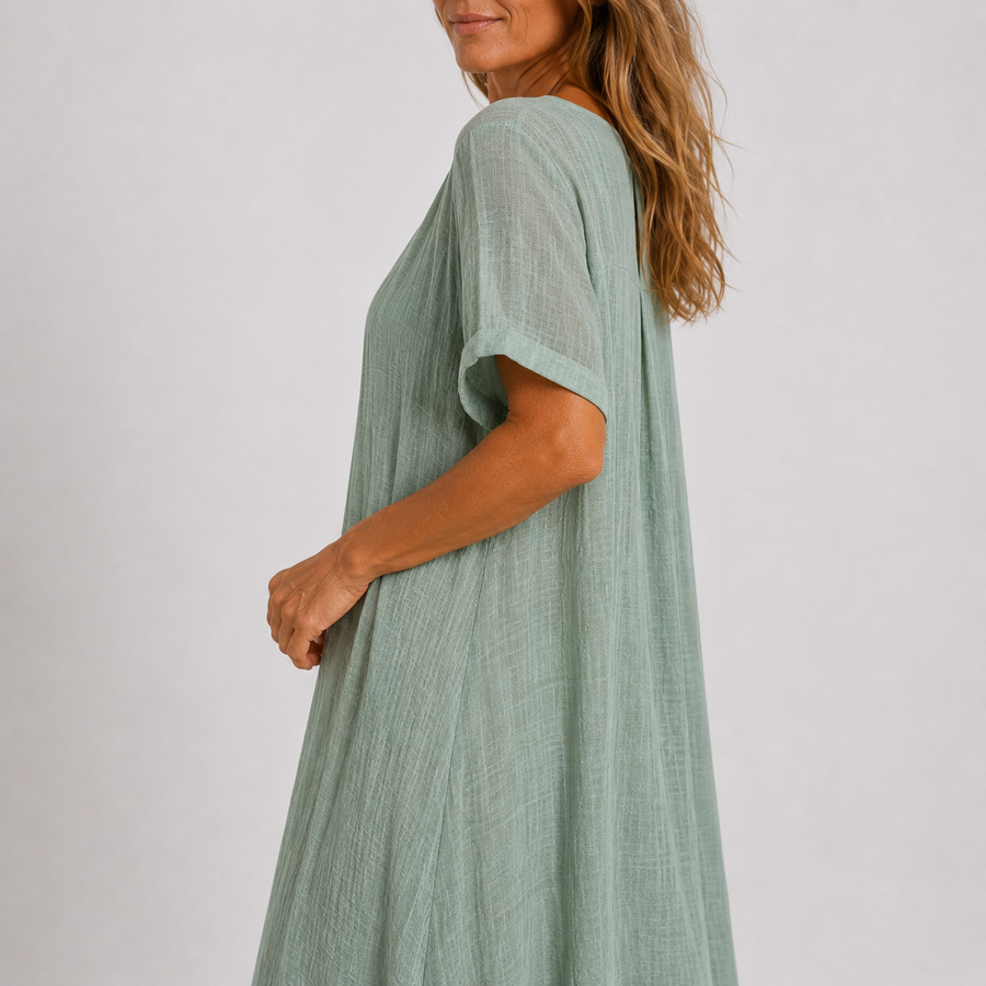 Toni - Flowing V-Neck Maxi Dress