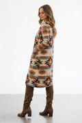 Laury Long Geometric Cardigan