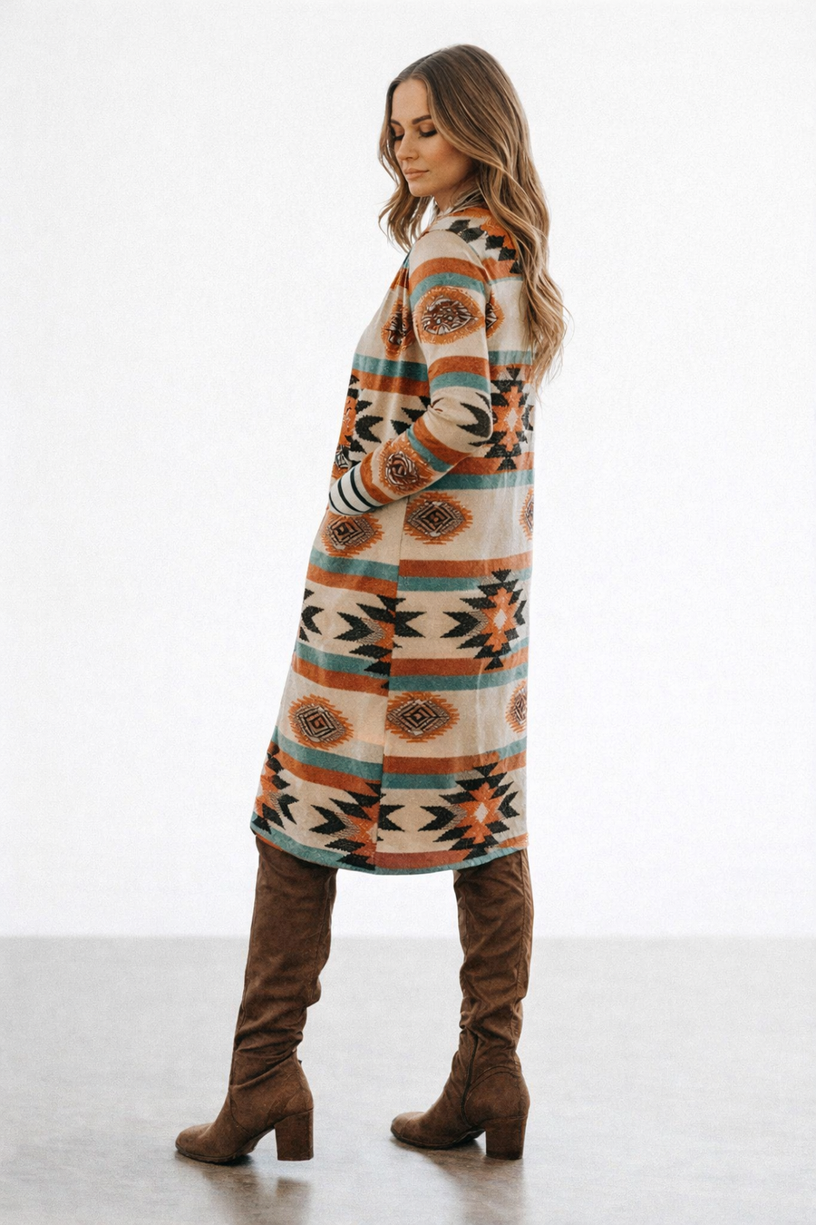 Laury Long Geometric Cardigan