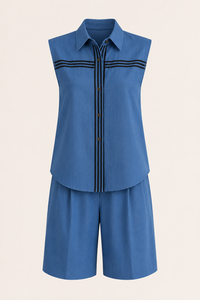 Serena Sleeveless Top and Shorts Set