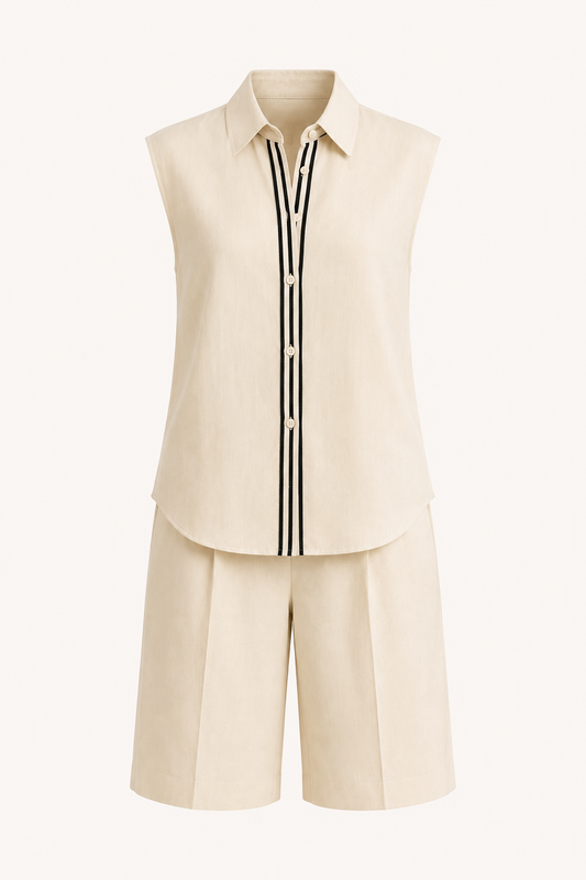 Serena Sleeveless Top and Shorts Set