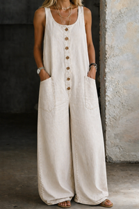 Mirelle - Vintage Washed Cotton Denim Overalls