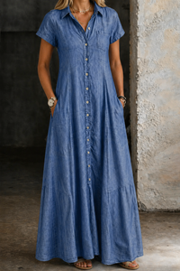Dovie - Long Denim Dress