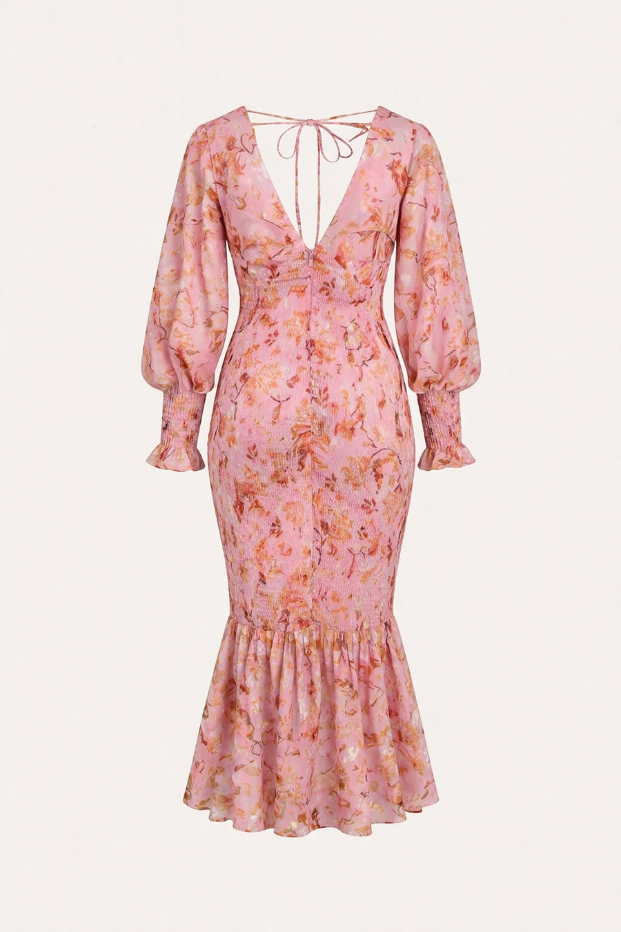 Chiara Floral V-Neck Midi Dress