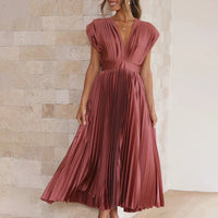 Evie - Timeless Pleated Midi Dress