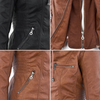 Hooded Faux Leather Jacket
