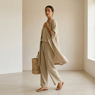 Pandora - Linen Three-Piece Lounge Set