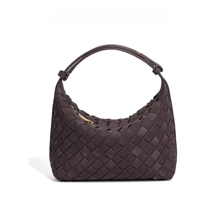 Fiorella - Matte Woven Structured Handbag