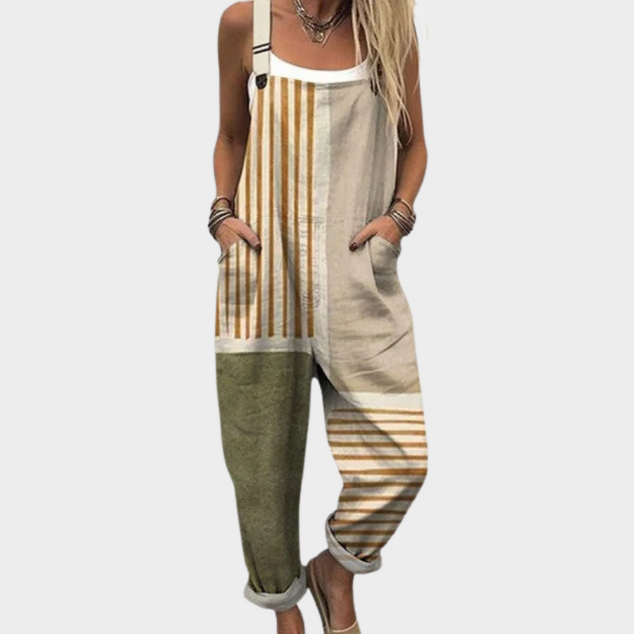 Ella - Comfortable Printed Dungarees