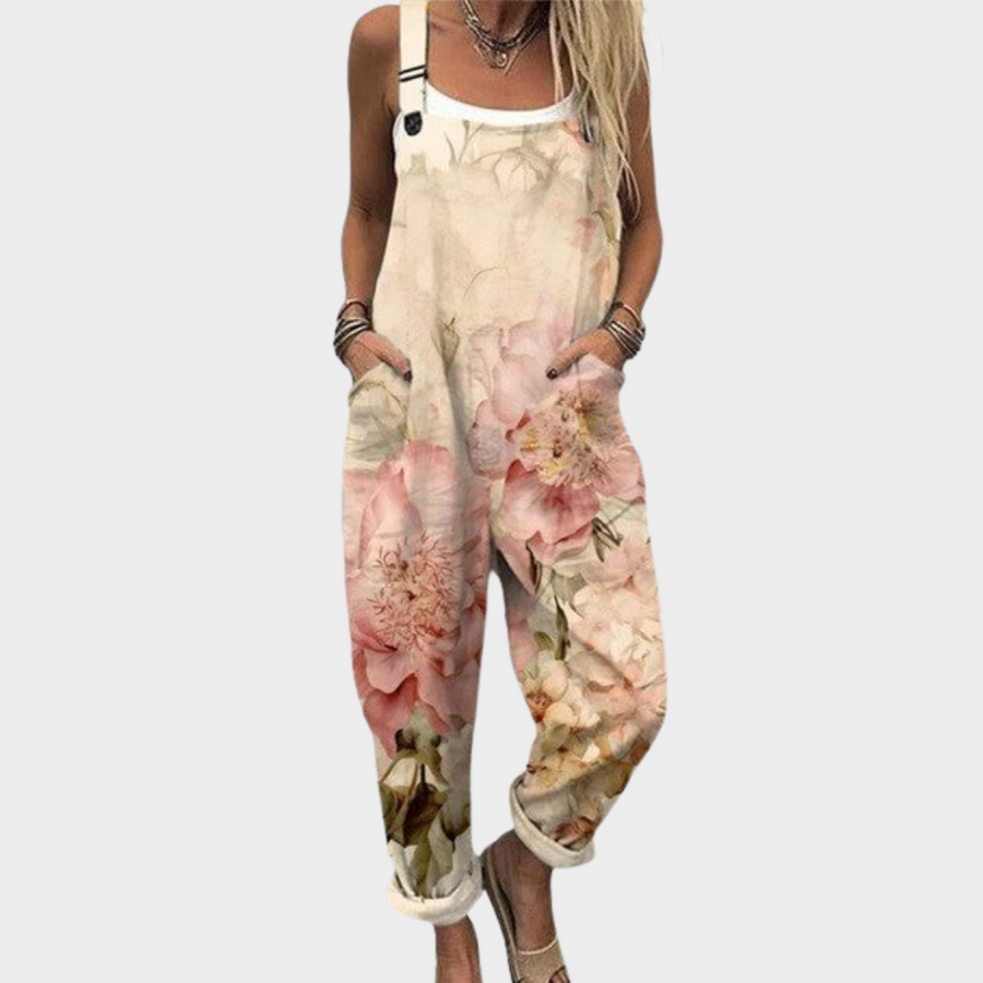 Evie - Comfortable Printed Dungarees