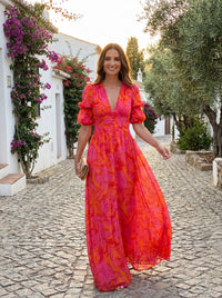 Tansy – Flowing V-Neck Maxi Dress