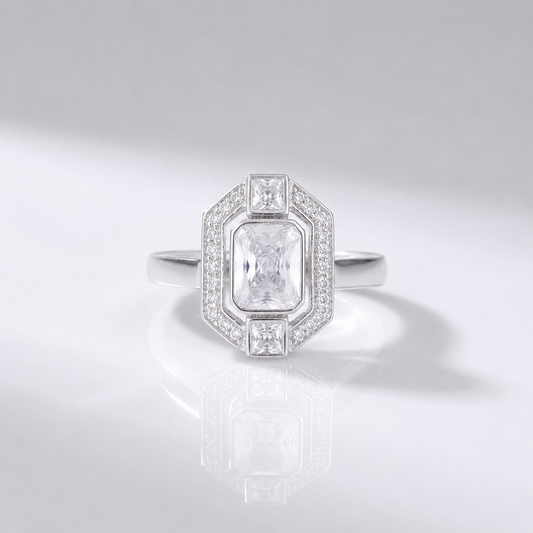 DIAMOND SQUARE VINTAGE RING
