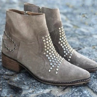 Erin - Studded Ankle Boots for Bold Style