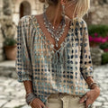 Ariella - Vintage V-Neck Blouse