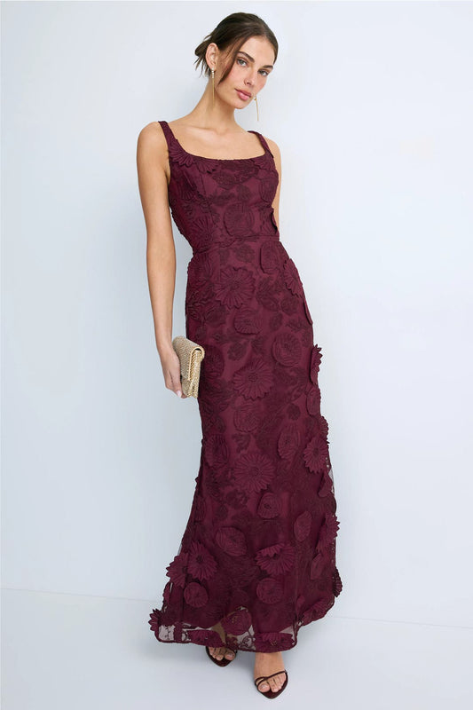 Lorena Embroidered Gown