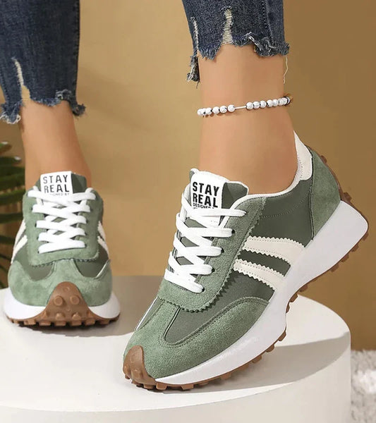 Althea - Ergonomic Platform Sneakers – Green