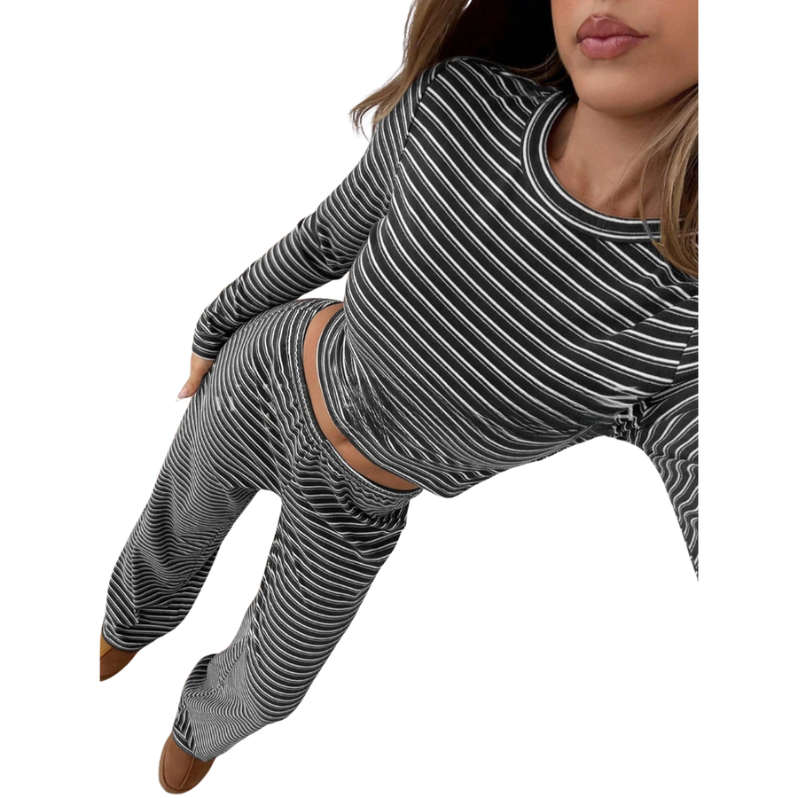 Raine - Striped Relaxed Loungewear Set