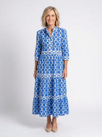 Thea – Floral V-Neck Tiered Maxi Dress