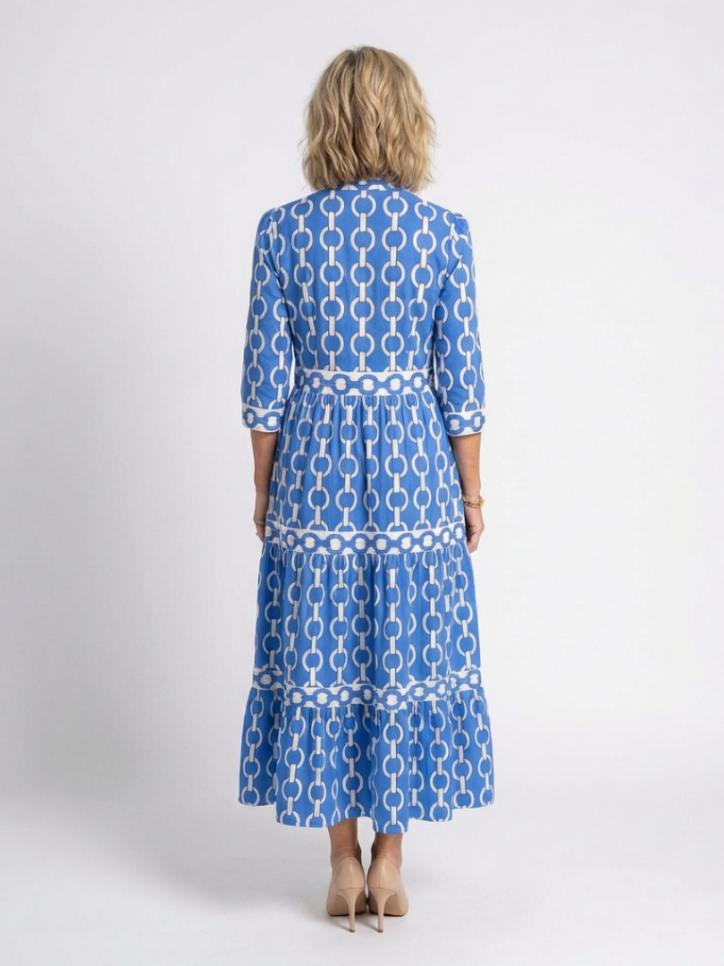 Thea – Floral V-Neck Tiered Maxi Dress
