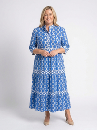 Thea – Floral V-Neck Tiered Maxi Dress