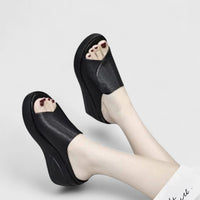 Celionette | Orthopedic Wedge Sandals Black