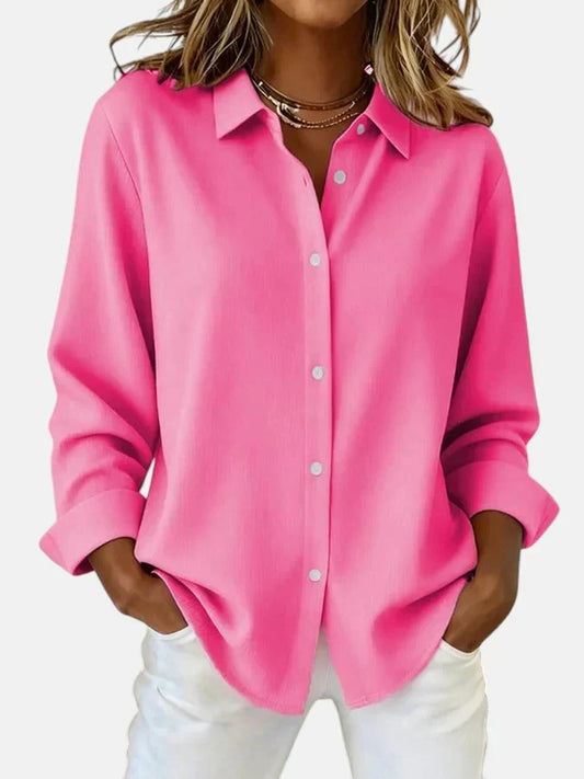 Bellamy - Elegant Blouse Tailored Fit – Fuchsia